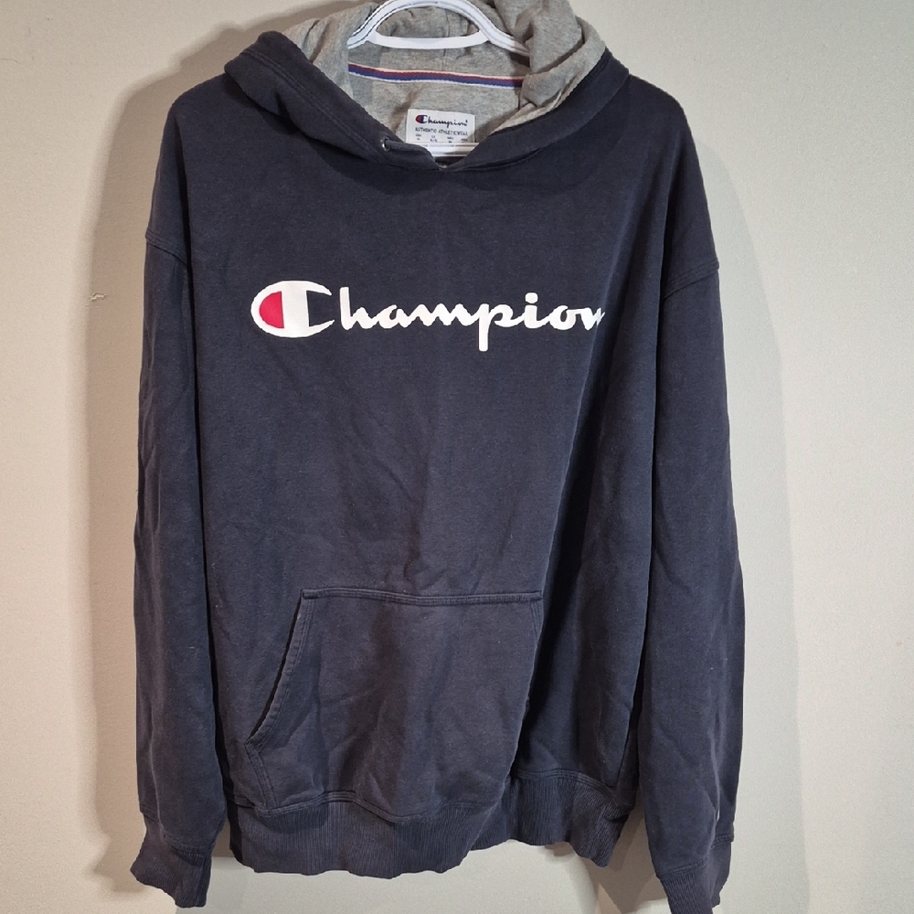 Champion Dark Blue Hoodie with Logo